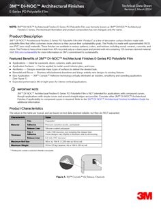 3M DI-NOC E-Series PO Polyolefin Film Tech Data Sheet