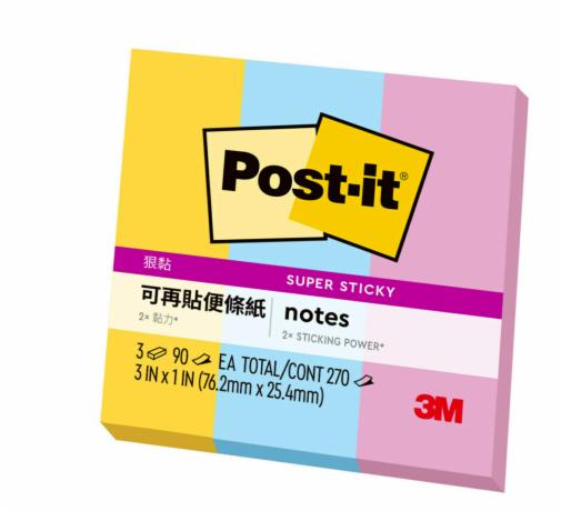 Post-it® 利貼® 狠黏™ 631S-3 便條紙