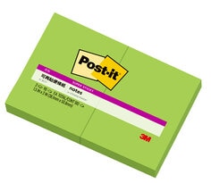 Post-it® 利貼® 狠黏™ 621S-2C6, 1.5x2吋便條紙, 綠色