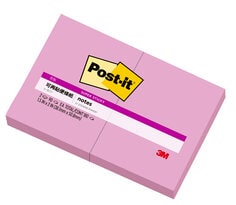 Post-it® 利貼® 狠黏™ 621S-2C5, 1.5x2吋便條紙, 粉紅