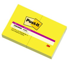 Post-it® 利貼® 狠黏™ 621S-2C1, 1.5x2吋便條紙, 黃色