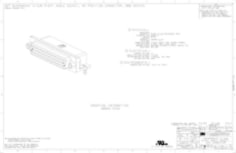 3M™ Boardmount D Sub Right Angle Plug 50 Position Connector 888 Series Tech Sheet
