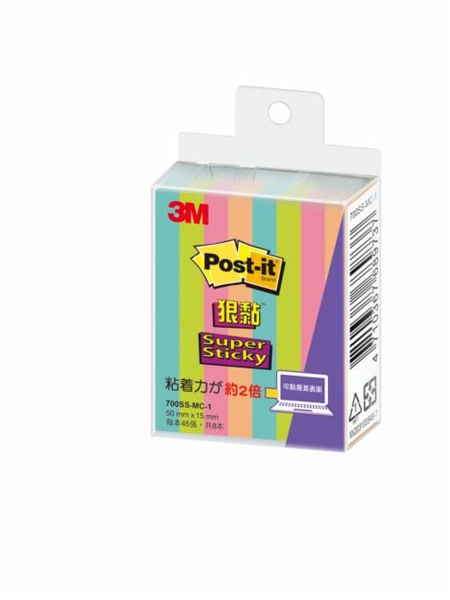 Post-it® 利貼® 狠黏™ 700SS-MC-1 便條紙, 50x15mm