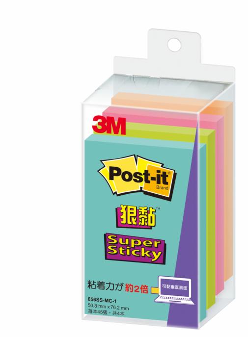 Post-it® 利貼® 狠黏™ 656SS-MC-1 便條紙, 76.2x50.8mm