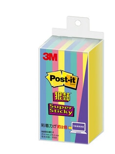 Post-it® 利貼® 狠黏™ 500SS-MC-3 便條紙, 76.2x25.4mm