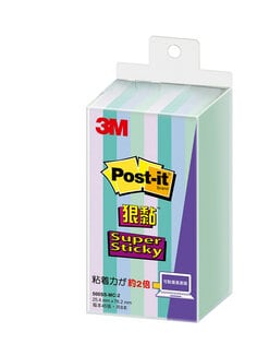 Post-it® 利貼® 狠黏™ 500SS-MC-2 便條紙, 76.2x25.4mm