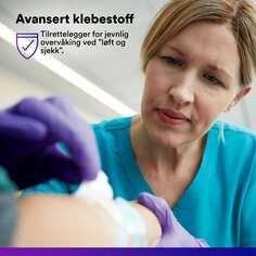 Avansert klebemiddel gjør det mulig å løfte og kontrollere intervallene.