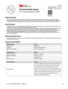 3M™ Sheet Label Material 7908FL