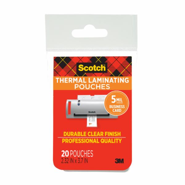 Scotch Thermal Pouches TP5851-20 Business Card 20 pack