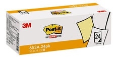 Post-it® 利貼® 653A-24PK 可再貼便條紙環保經濟包