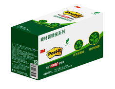 Post-it® 利貼® 657RP-L 可再貼綠材質環保便條紙經濟包