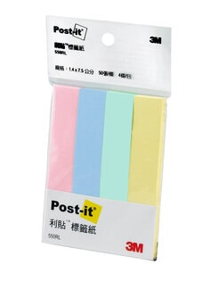 Post-it® 利貼® 550RL 可再貼標籤紙