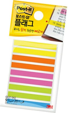 Post-it 683 標籤系列,色彩鮮艷，可重覆黏貼