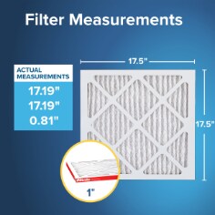 Filtrete™ MPR 1000 Allergen Defense HVAC Filter Measurement, 17.5x17.5x1"