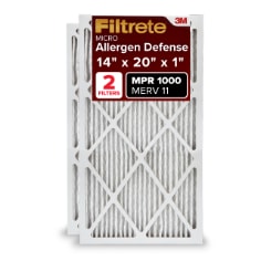 Filtrete™ Allergen Defense Filter AD05-2PK-1E, 14 in x 20 in x 1 in (35 ...