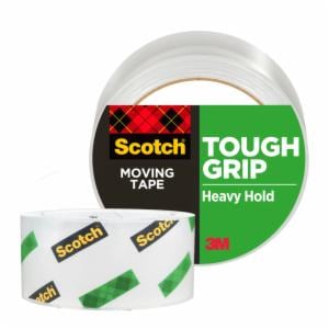 Scotch Tough Grip Moving Packaging Tape 3500, 1.88 in. x 54.6 yd., 1 Roll/Pack image Scotch Tough Grip Moving Packaging Tape 3500, 1.88 in. x 54.6 yd., 1 Roll/Packimage