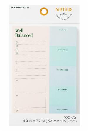 Post-it Planning Notes NTD9-58-1, 4.9 in x 7.7 in (124 mm x 195 mm) image Post-it Planning Notes NTD9-58-1, 4.9 in x 7.7 in (124 mm x 195 mm)image