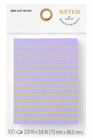 Post-it Mini List Notes NTD9-34-1, 2.9 in x 3.8 in (73 mm x 96.5 mm)image