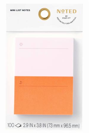 Post-it Mini List Notes NTD9-34-3, 2.9 in x 3.8 in (73 mm x 96.5 mm)image