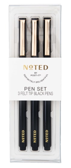 post it pens in multiple colors with felt tips three pens per pack