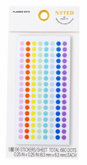 Post-it Planner Dots NTD9-PD-1, 0.25 in x 0.25 in (6.3 mm x 6.3 mm)image