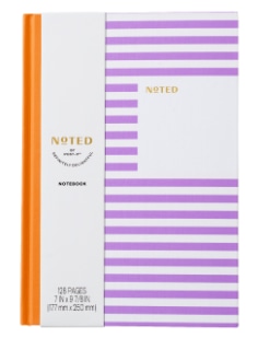 Post it notebooks multiple colors one hundred and twenty eight pages per book at seven inches by nine and seven eighths inches, lined pages with contrasting colors inside covers