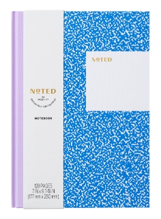 Post it notebooks multiple colors one hundred and twenty eight pages per book at seven inches by nine and seven eighths inches, lined pages with contrasting colors inside covers