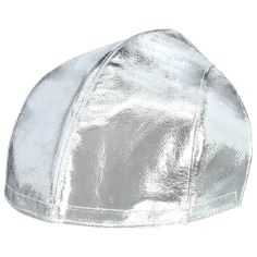 A 3M Elevated Temperature Aluminum Front Helmet Cover, FC1- AL, Silver