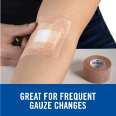 Nexcare™  Gentle Paper Tan Tape Bplus frequent changes image