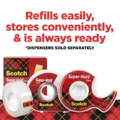Scotch® Super-Hold Tape, 3/4 in x 650 in
