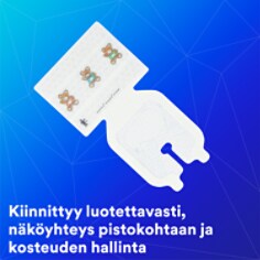 Turvallinen tartunta, näkyvyys kohteessa ja kosteudenhallinta.
