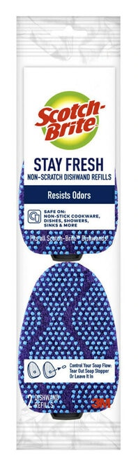 Scotch-Brite® Stay Fresh Non-Scratch Dishwand Refill 2 Pack