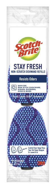 Scotch-Brite® Stay Fresh Non-Scratch Dishwand Refill 2 Pack