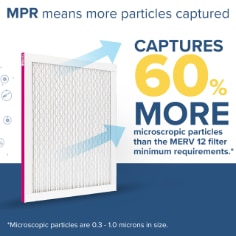 Filtrete™ MPR 1600 Ultra Allergen HVAC Filter, MPR means more