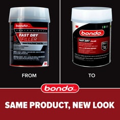 bondo fast dry filler fd pt es 14 oz 8 per case