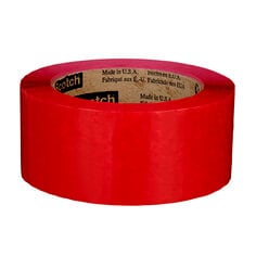 A roll of Scotch® Box Sealing Tape 371, Red, 48 mm x 100 m