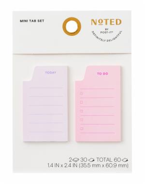 Post-it Mini Tab Set NTDE-12-1, 1.4 in x 2.4 in (35.5 mm x 60.9 mm)image