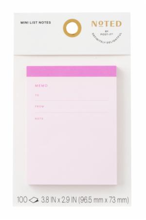 Post-it Mini List Notes NTDE-34-3, 2.9 in x 3.8 in (73 mm x 96.5 mm)image