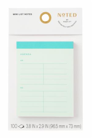 Post-it Mini List Notes NTDE-34-1, 3.8 in x 2.9 in (96.5 mm x 73 mm)image