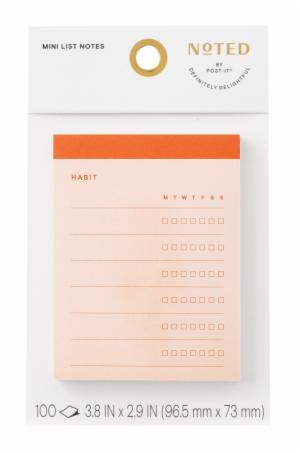 Post-it Mini List Notes NTDE-34-2, 2.9 in x 3.8 in (73 mm x 96.5 mm)image