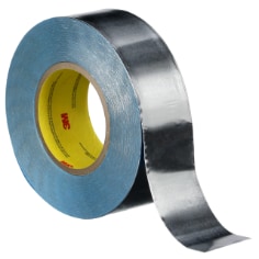 A roll of3M Vibration Damping Tape 434, Silver, 2 in x 60 yd
