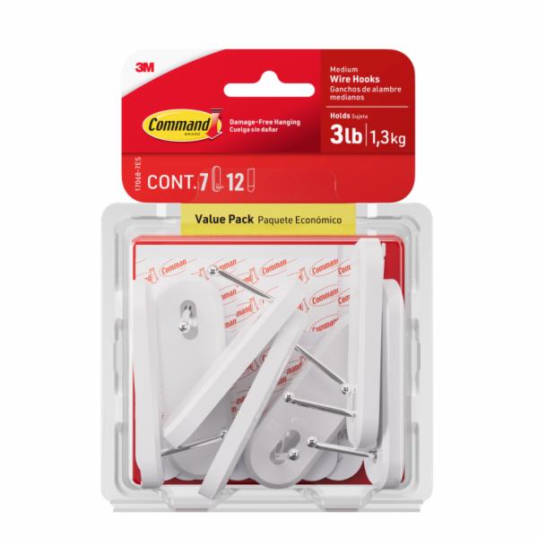 Command Medium Wire Hooks Value Pack 17068-7ES