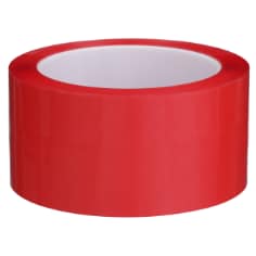 A roll of 3M Polyester Film Tape 850, Red, 2 in x 72 yd