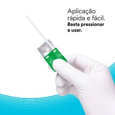 Aplicação rápida e fácil. Basta pressionar e usar. 2 mint