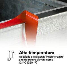 Alta temperatura
Adesione e resistenza ingegnerizzate a temperature elevate come  
121 °C (250 °F)