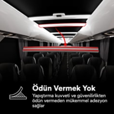 Ödün Vermek Yok
Yapıştırma kuvveti ve güvenilirlikten ödün vermeden mükemmel adezyon sağlar