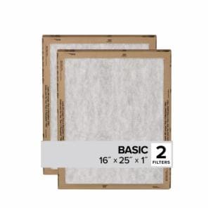 Filtrete Flat Panel Air Filter FPL01-2PK-24, 16 in x 25 in x 1 in (40.6 cm x 63.5 cm x 2.5 cm) image Filtrete Flat Panel Air Filter FPL01-2PK-24, 16 in x 25 in x 1 in (40.6 cm x 63.5 cm x 2.5 cm)image