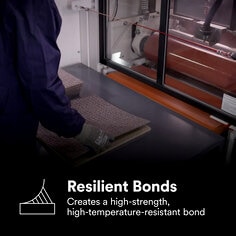 Creates a high-strength, high-temperature-resistant bond