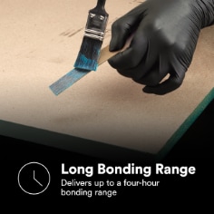 Delivers up to a four-hour bonding range