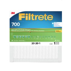 A Filtrete Dust Pollen Filter MPR 700 702-6DC, 20 in x 20 in x 1 in
